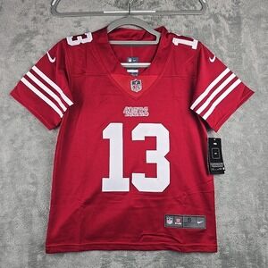 Nike 49ers Brock Purdy Jersey Youth Small Red White Home Logo NWT
